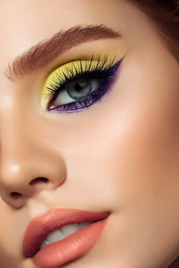 Brown colored contacts
