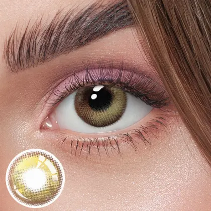 EyeLensy Křišťál zlatá Barevné Kontaktní Čočky 1 Rok