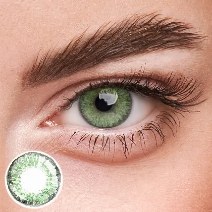 EyeLensy Cherry Green Colored Contact Lenses | 1 Year