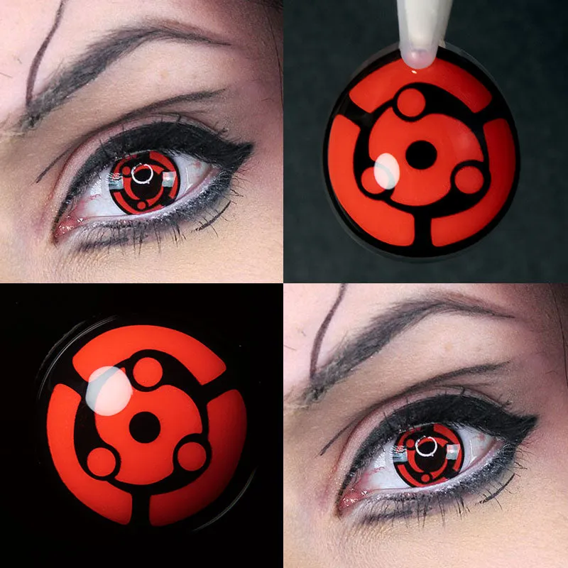 EyeLensy Mangekyou Sharingan Madary Uchihy Barevné Kontaktní Čočky 1 Rok