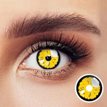 EyeLensy Veronica Žlutá Barevné Kontaktní Čočky 1 Rok