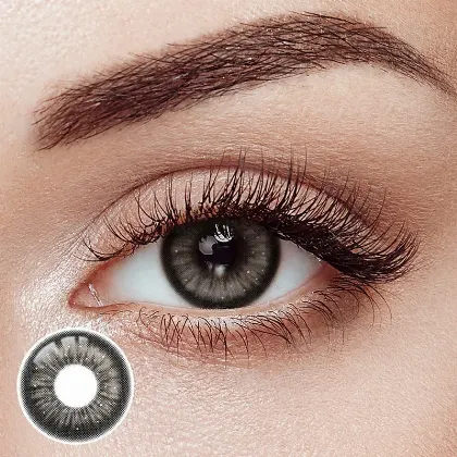 EyeLensy Sněhová černá Barevné Kontaktní Čočky 1 Rok