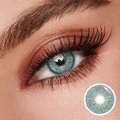 EyeLensy Chelsea modrošedá Barevné Kontaktní Čočky 1 Rok