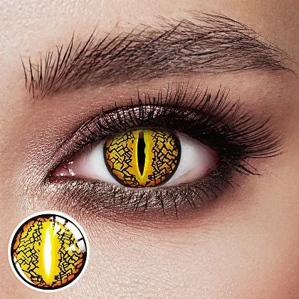 EyeLensy Lizard Eye Brown  | 1 Year