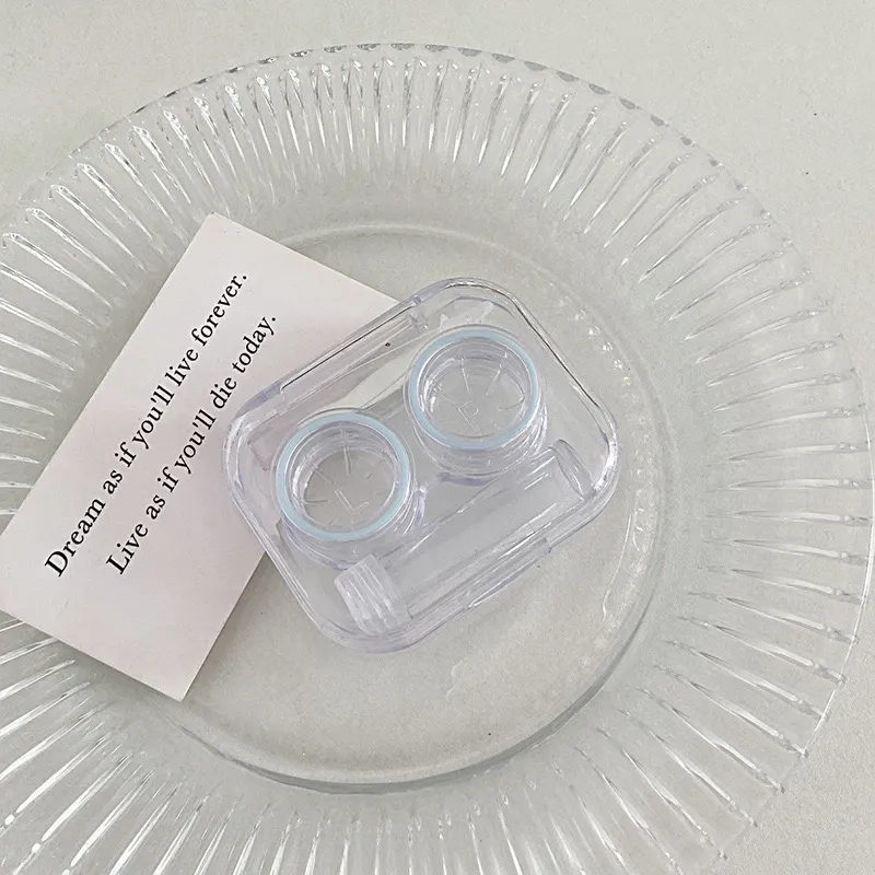 Transparent Portable No-Twist Cap Contact Lens Case | Accessory