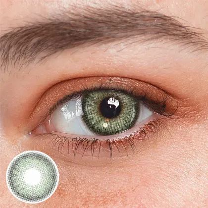 EyeLensy Marsala Grøn Farvede Kontaktlinser 1 År