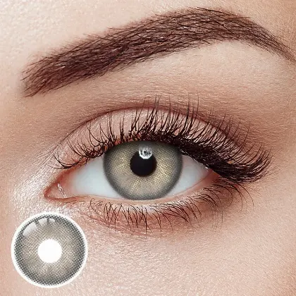 EyeLensy Irsk Grå Farvede Kontaktlinser 1 År