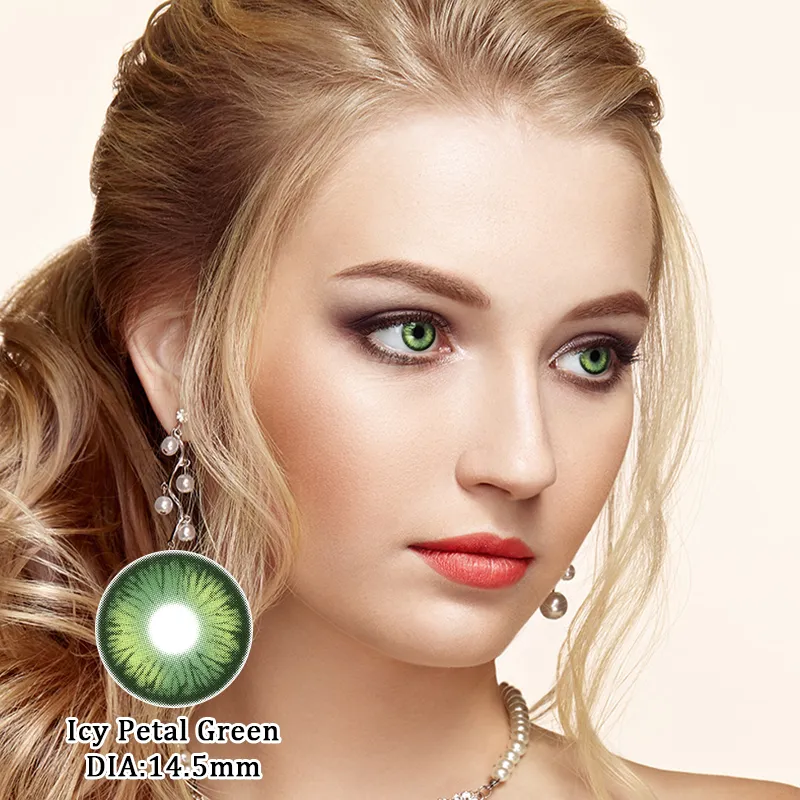 EyeLensy Icy Petal Green | 1 Year