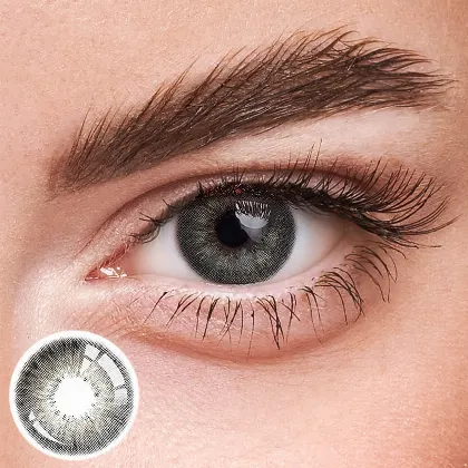 EyeLensy Květ šedá Barevné Kontaktní Čočky 1 Rok