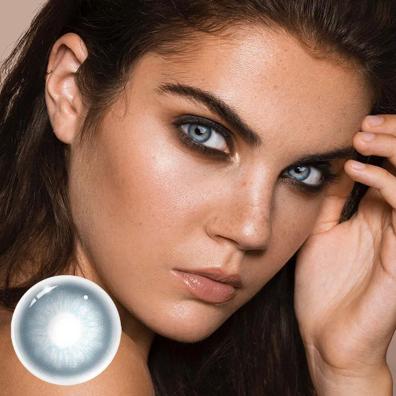 EyeLensy Unspoken Mirage Blue Έγχρωμοι Φακοί Επαφής 1 Έτος