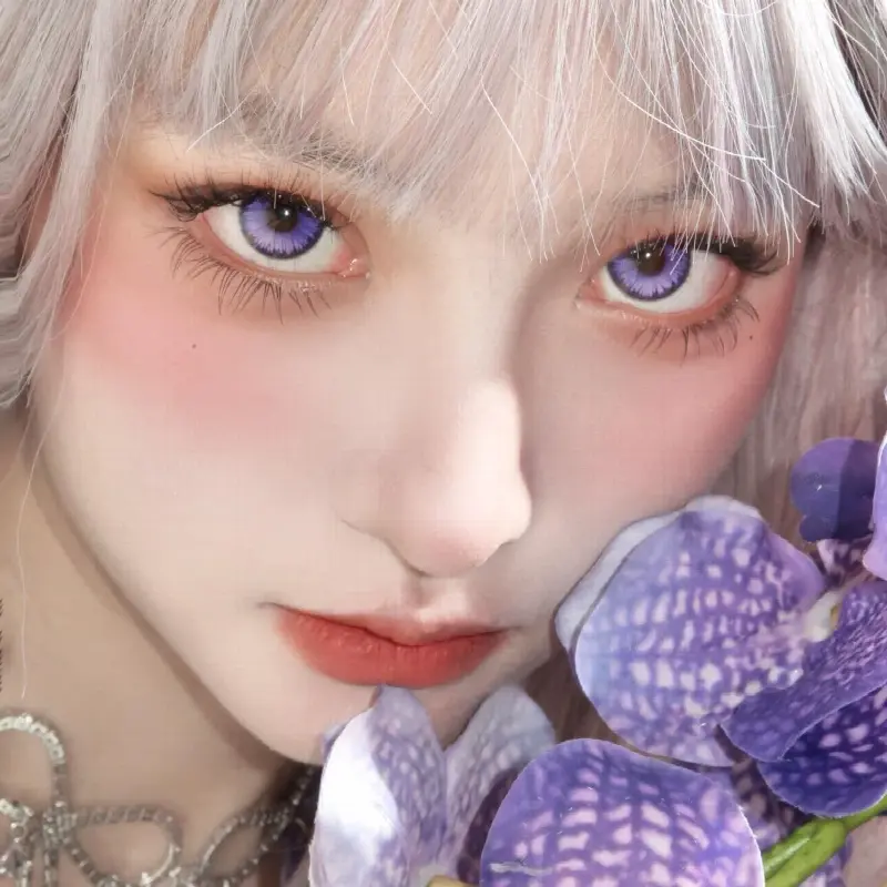 EyeLensy Icy Petal Purple | 6 Months