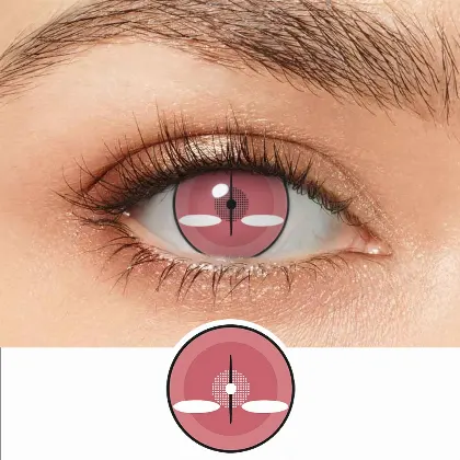 EyeLensy Μάτια της Νεζούκο από το Demon Slayer Έγχρωμοι Φακοί Επαφής 1 Έτος
