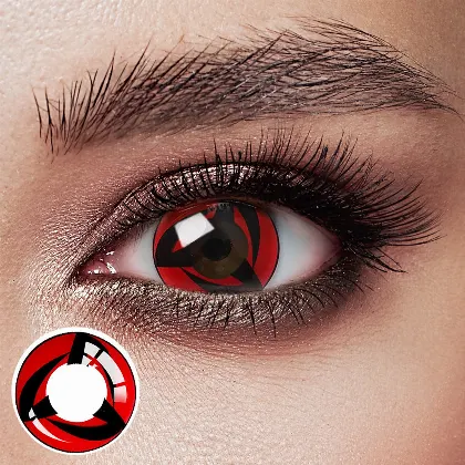 EyeLensy Mangekyo Sharingan Kakashiho Barevné Kontaktní Čočky 1 Rok