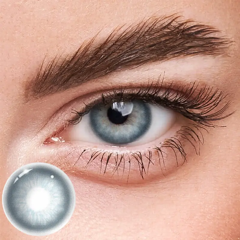 EyeLensy Unspoken Mirage Blue Έγχρωμοι Φακοί Επαφής 1 Έτος