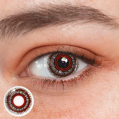 EyeLensy Pavouk Obscura Červená Barevné Kontaktní Čočky 1 Rok