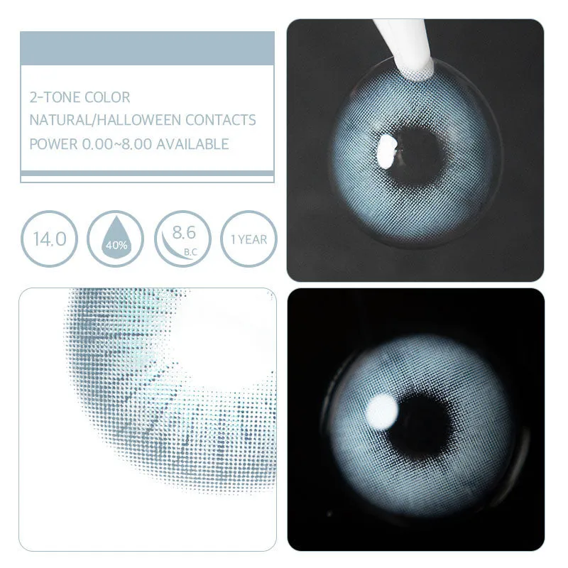 EyeLensy Rome Time Blue Έγχρωμοι Φακοί Επαφής 1 Έτος